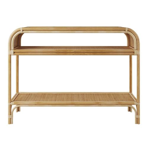 Console En Rotin 2 Étagères