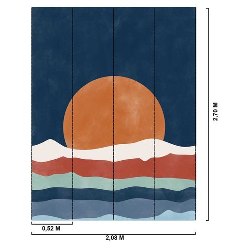 Papier peint vintage 208x270 cm
