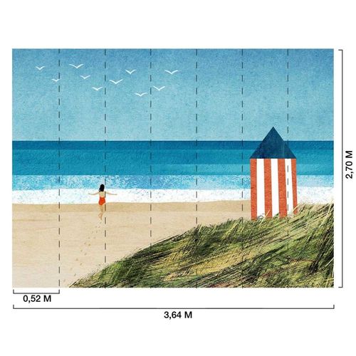 Papier peint cabane de plage 364x270 cm