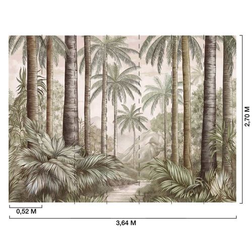 Papier peint tropical 364x270 cm