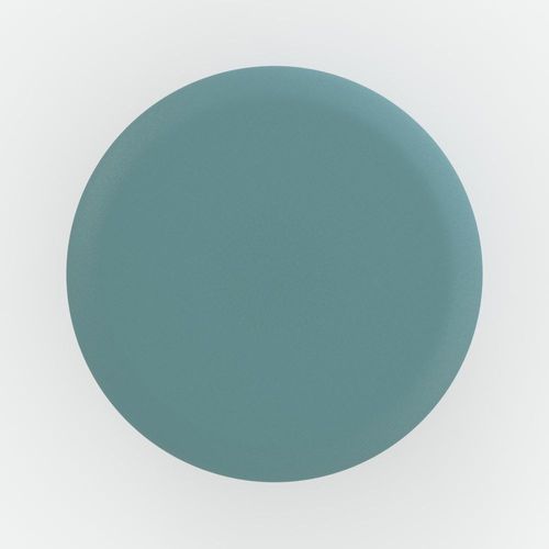 Table D'appoint Ronde En Métal Bleu D37 Cm