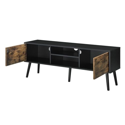 Meuble Tv Support Bois Marron 120 X 29.5 X 46.5 Cm