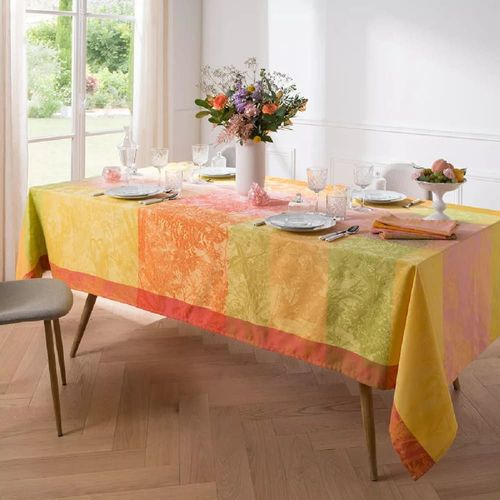 Nappe Ronde Enduit Imperméable Pur Coton Diam. 175cm