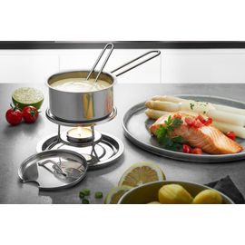 Set réchaud à sauce et à beurre Caloric en acier inoxydable