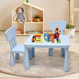 Table et 2 chaises enfant en plastique pour enfants 1-7