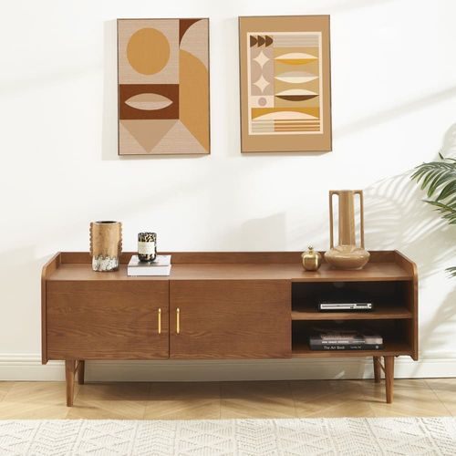 Meuble Tv Placage Frêne 57cm