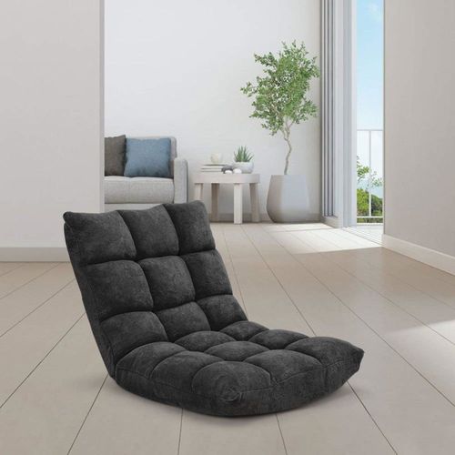 Chaise De Sol Pliante Réglable Noire 105 X 56 X 15 Cm