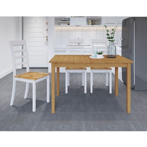 Table À Manger En Pin Marron 8 Personnes L120