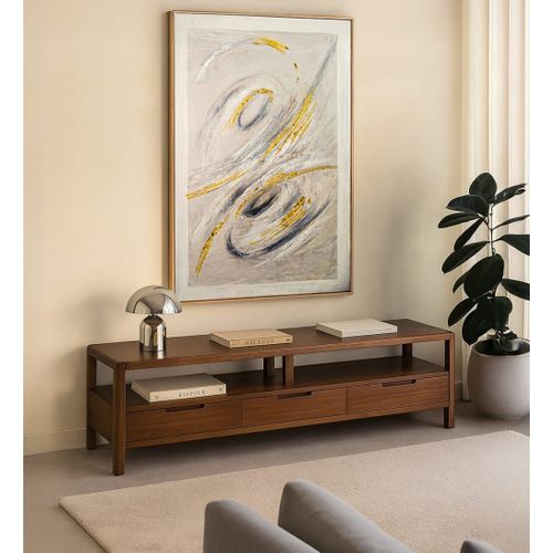 Tableau à l'huile en bois multicolore, 80x120 cm
