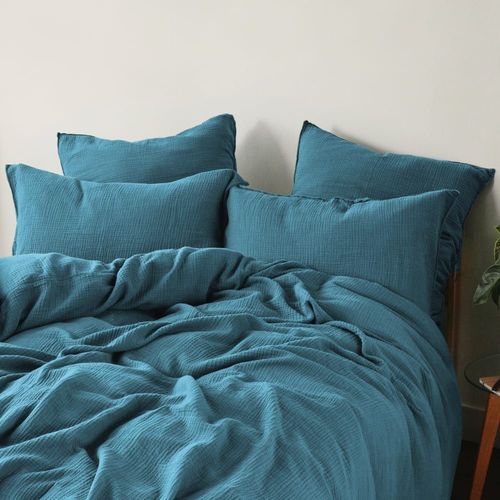 Housse De Couette En Gaze De Coton 260x240cm Eau De Fonte