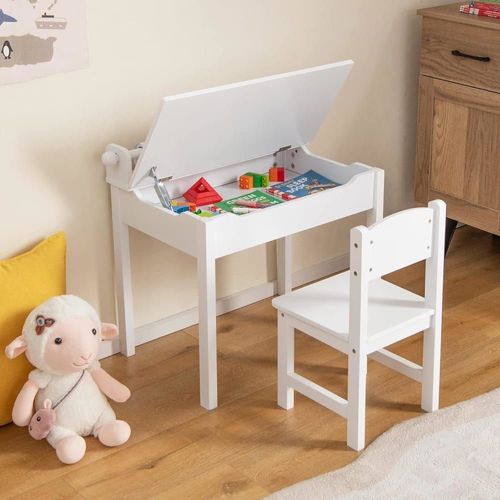 Ensemble De Table Et Chaise Enfants Avec Pieds Bois De Pin