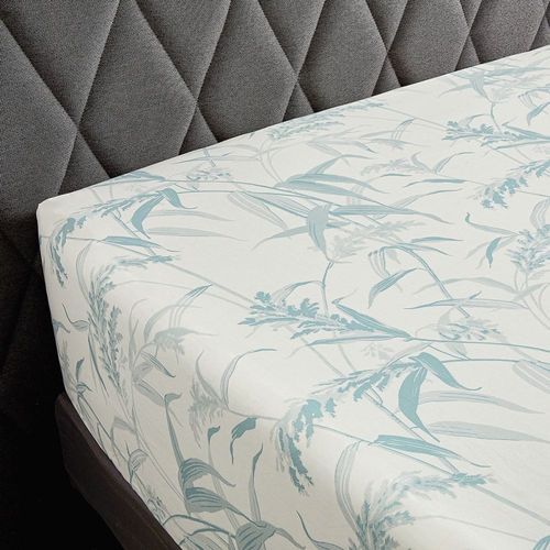 Drap Housse Percale Bleu Clair 140x200 Cm