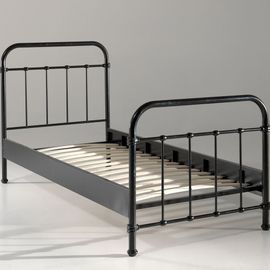 Lit Enfant En Métal 90x200cm - Noir