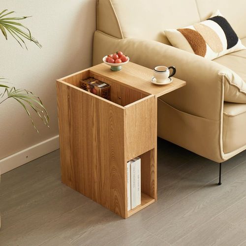 Table D'appoint Bout De Canape Avec Rangement En Bois