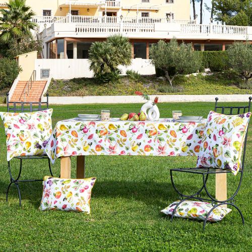 Nappe Enduite Anti-Taches En Coton 140x140 Cm Multicolore