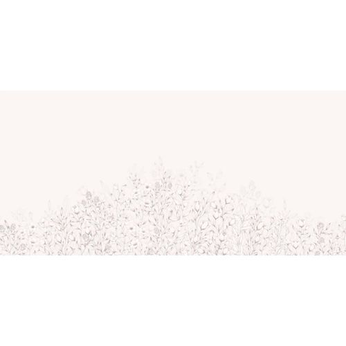 Papier peint panoramique poésie végétale rose 150x250cm
