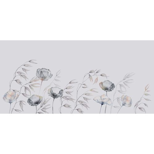 Papier peint panoramique souffle de légèreté gris 225x250cm