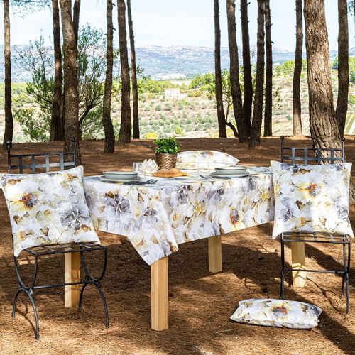 Nappe Enduite Anti-Taches En Coton 140x200 Cm Multicolore