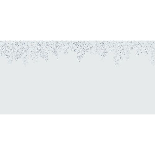 Papier peint panoramique florale bleu 375x250cm