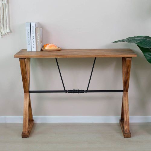 Console En Bois Et Métal 106x40x76,5h Cm