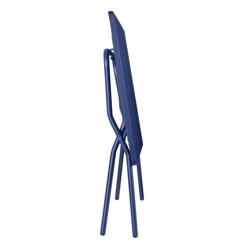 Table De Jardin Pliante En Acier Bleu L70xl120xh72