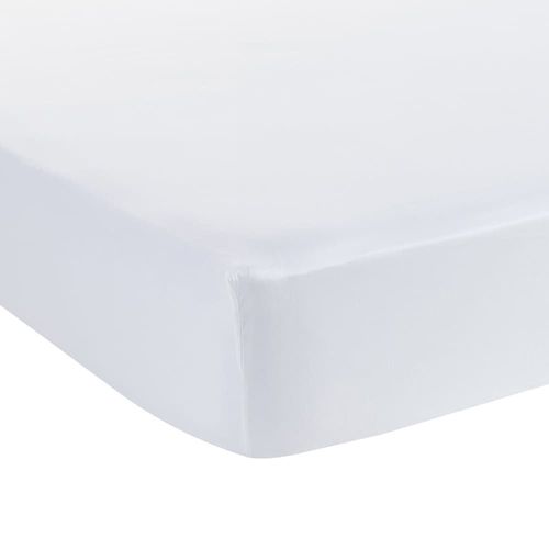 Drap Housse Coton Blanc 200x200 Cm