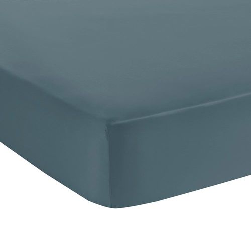 Drap Housse Coton Gris Foncé 180x200 Cm