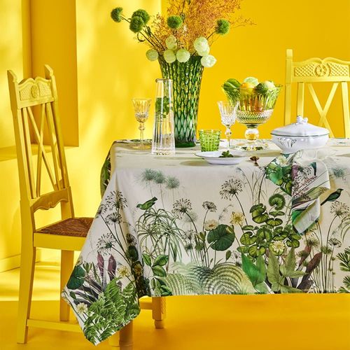 Nappe Carrée Lavé Métis Lin & Coton Multicolore 155x155 Cm