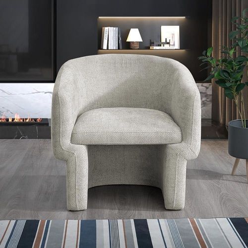 Fauteuil Cabriolet En Tissu Beige