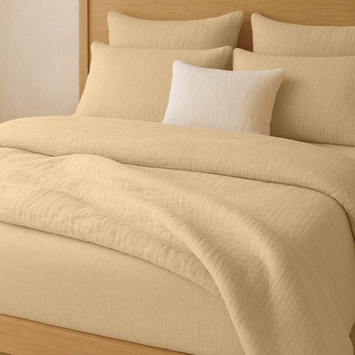 Drap Housse Gaze De Coton Ecru 140x190 Cm