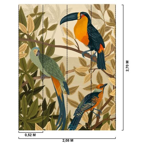 Papier peint chants tropicaux 208x270 cm