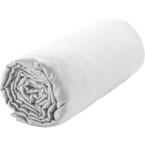 Drap Housse En Satin De Coton Blanc Optique 140x190 Cm