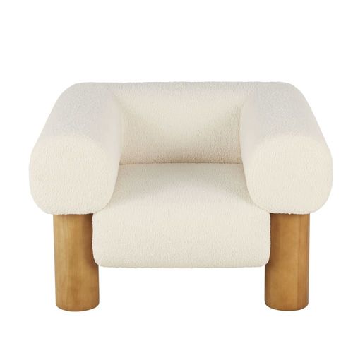 Fauteuil Bouclettes Écrues