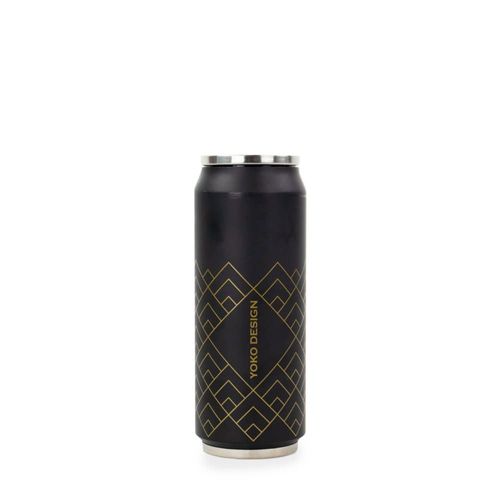 Canette Isotherme Art Deco Noire 500 Ml