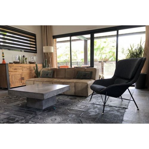 Fauteuil Moderne En Tissu Clair