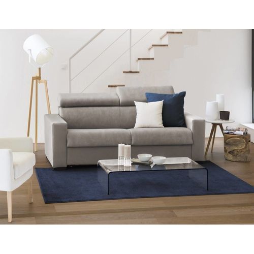 Canapé Lit 3 Places En Tissu Tourterelle 200x95 Cm