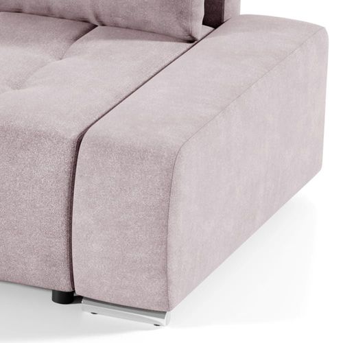Canapé D'angle Convertible Gauche 4 Places Stratifiés Rose