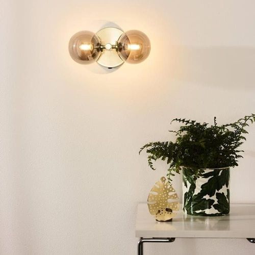 Applique 2 Lumières H24.5cm Laiton