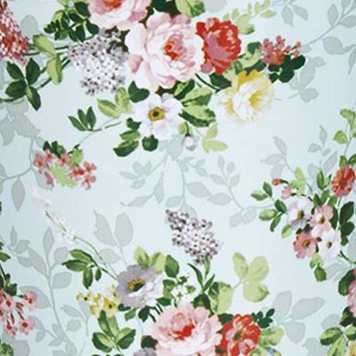 Cache-pot zinc imprimé roses multicolore