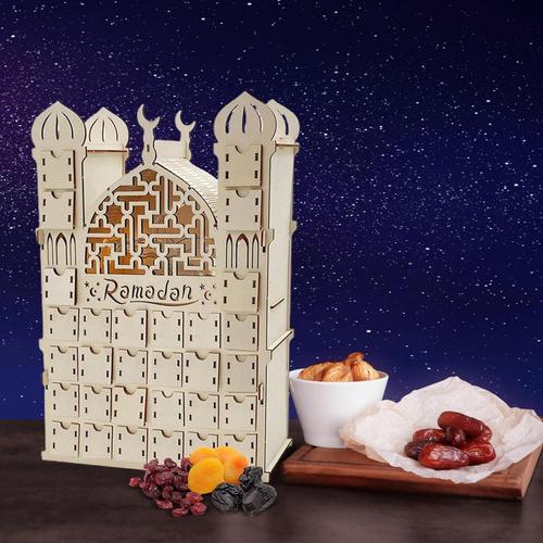 Calendrier de l'Avent mosquée de 30 jours du Ramadan, décoration