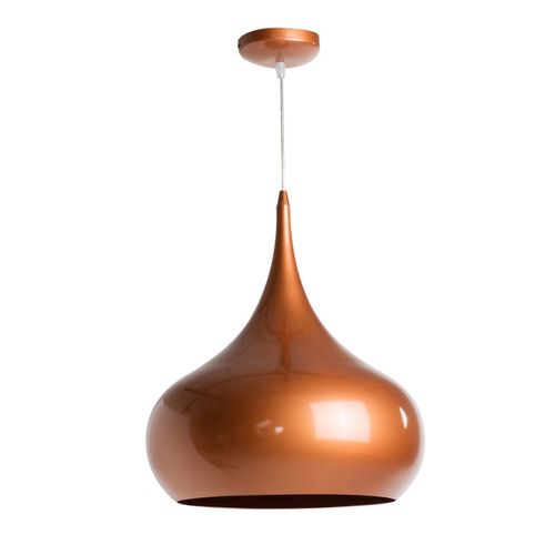 Suspension En Métal Orange, D. 41 Cm