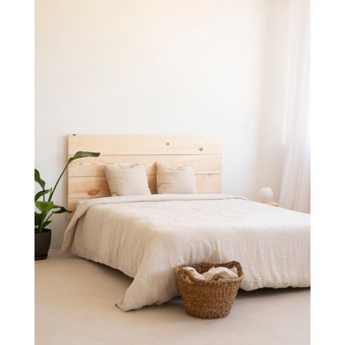 Tête De Lit En Bois De Pin Naturelle 160x80cm