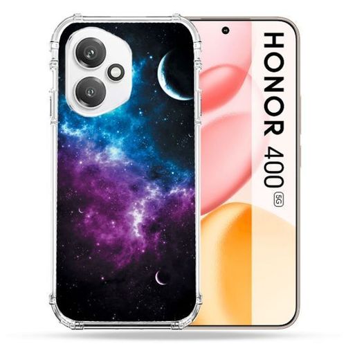 Coque Renforcée Pour Honor 400 5g Univers Bleu Violet