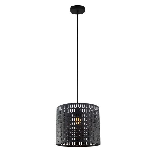 Suspension En Métal Noir, D. 30 Cm