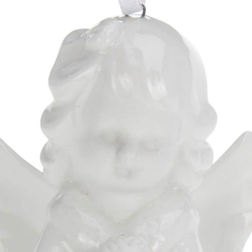 Décoration sapin de Noël ange en porcelaine