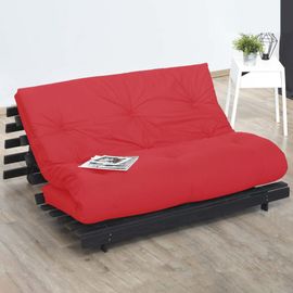 Matelas futon latex rouge 90x190