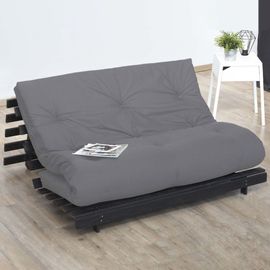 Matelas futon latex gris clair 90x190