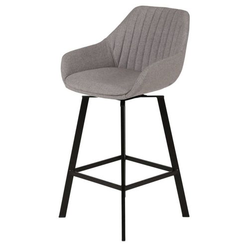 Chaise Plan De Travail Pivotante Gris Clair Pieds Métal Moss