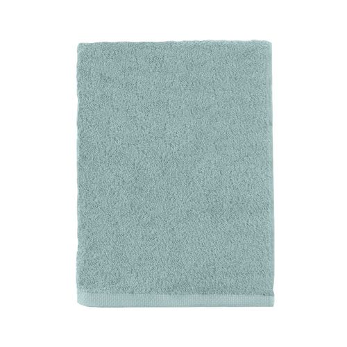 Serviette De Bain Unie En Coton Gris Plume 55x100
