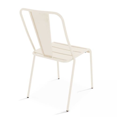Chaise En Métal Ivoire